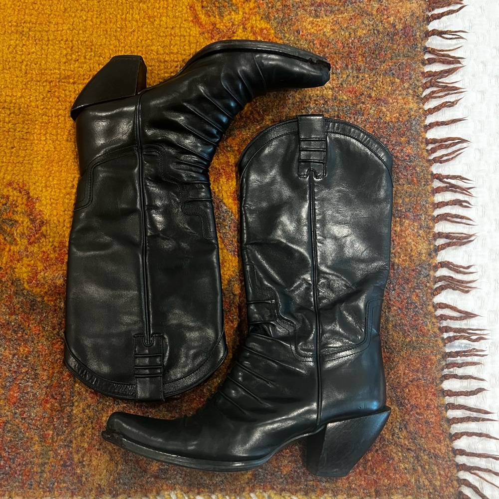 Donald J Pliner, Italian, Calfskin Cowboy Boots, SZ 8 M